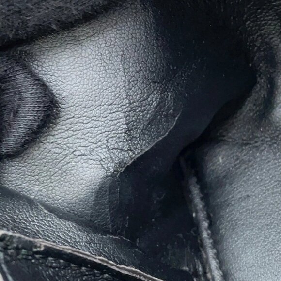 CELINE Cosmetic pouch Leather Navy - Picture 9 of 15